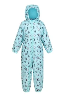 Regatta Blue Printed Splat Ii Waterproof Puddlesuit