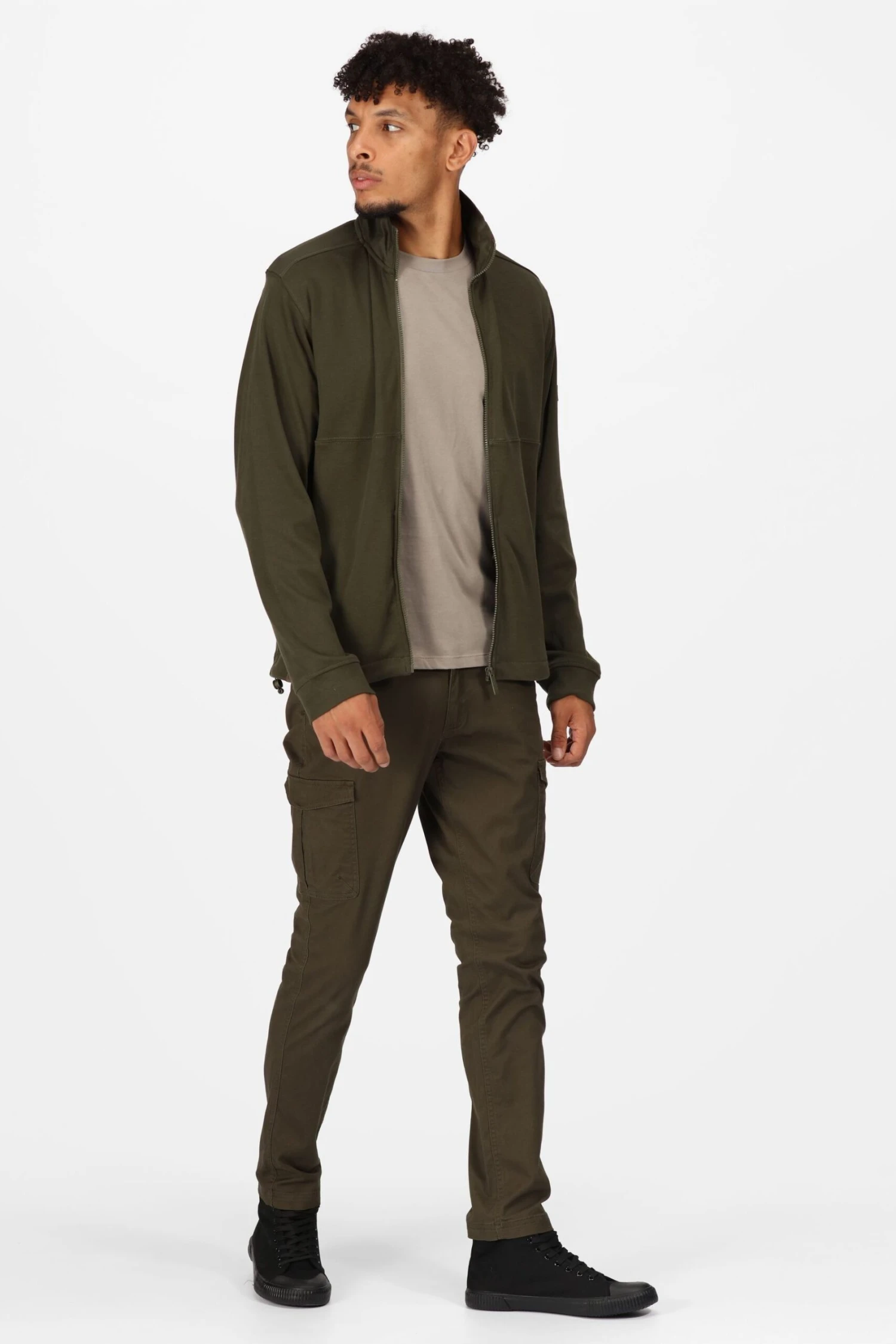 Regatta Green Leveson Full Zip Sweater