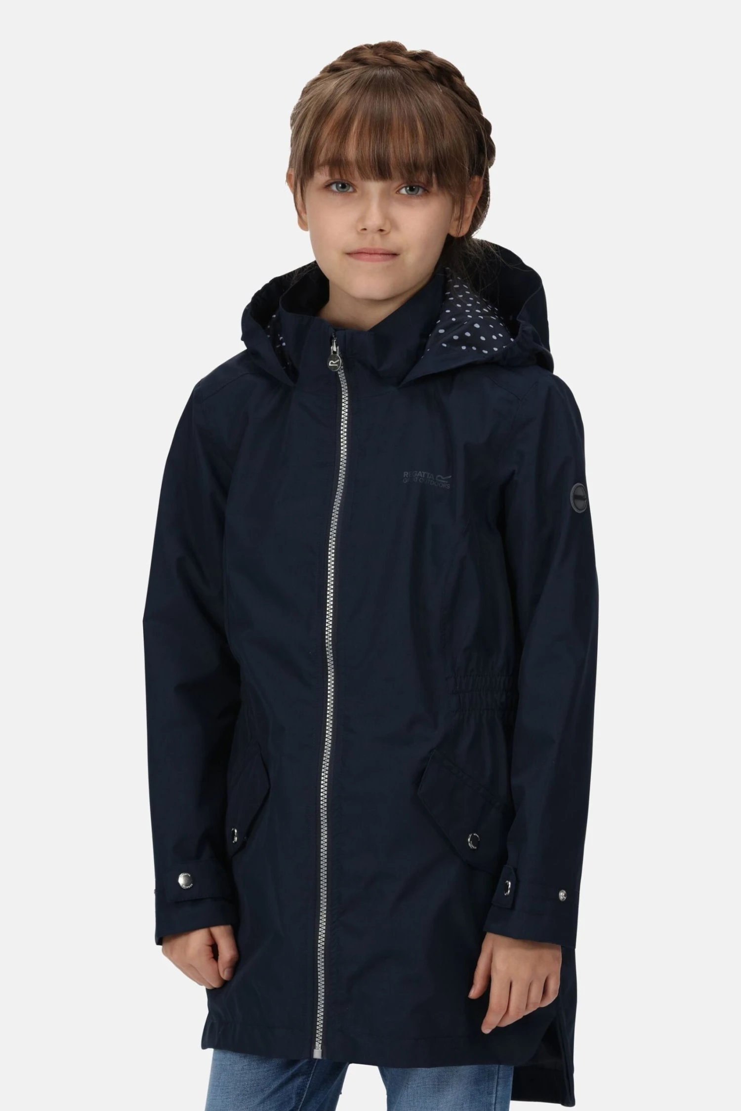 Regatta Blue Talei Longline Waterproof Jacket