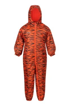 Regatta Orange Printed Splat Ii Waterproof Puddlesuit