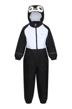Regatta Black Mudplay Iii Waterproof Animal Puddlesuit