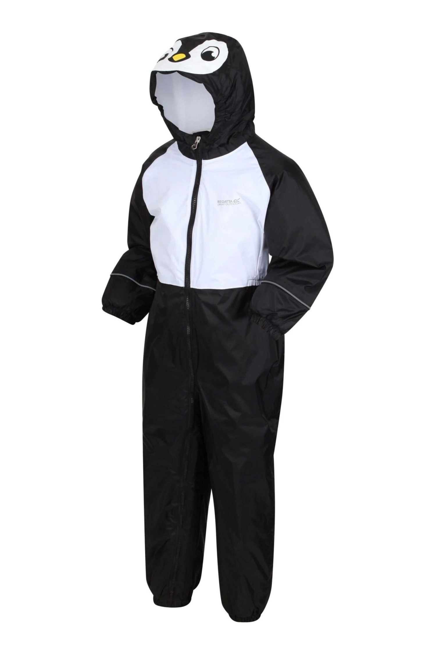 Regatta Black Mudplay Iii Waterproof Animal Puddlesuit - Image 3