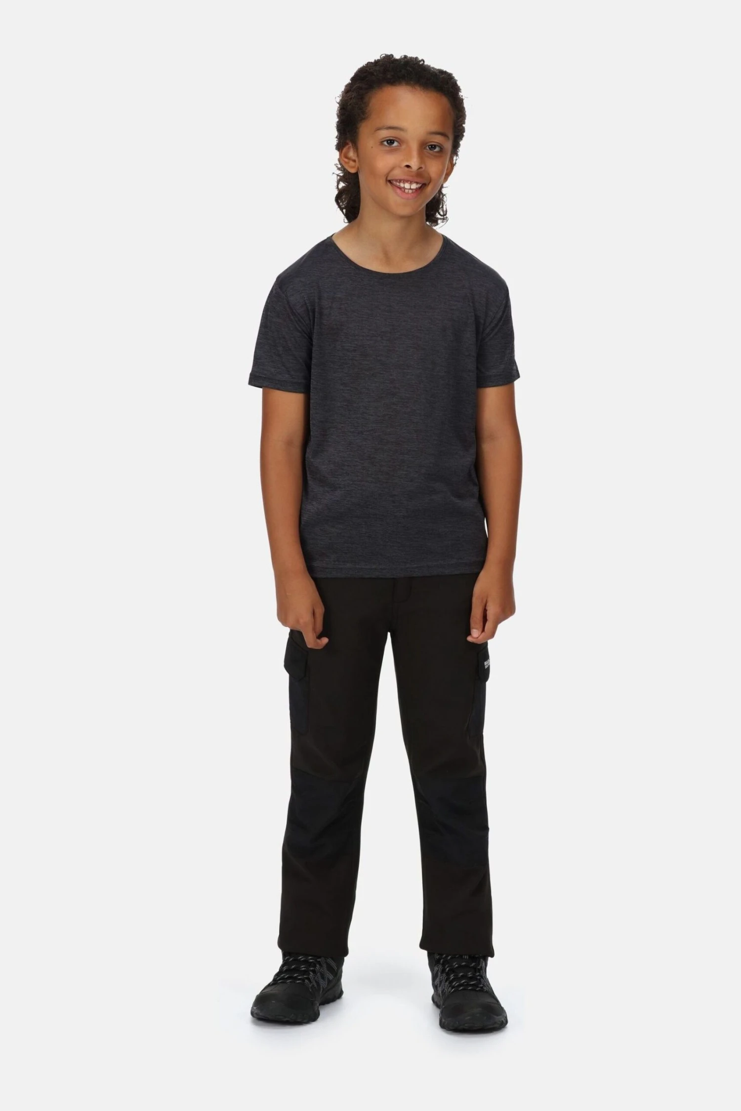 Regatta Junior Black Fingal Quick Dry T-Shirt - Image 3