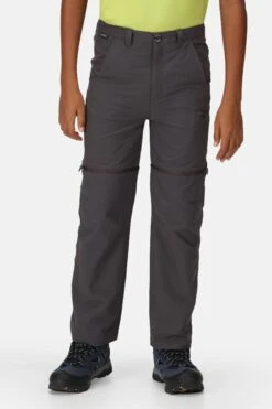 Regatta Junior Grey Highton Zip Off Trousers
