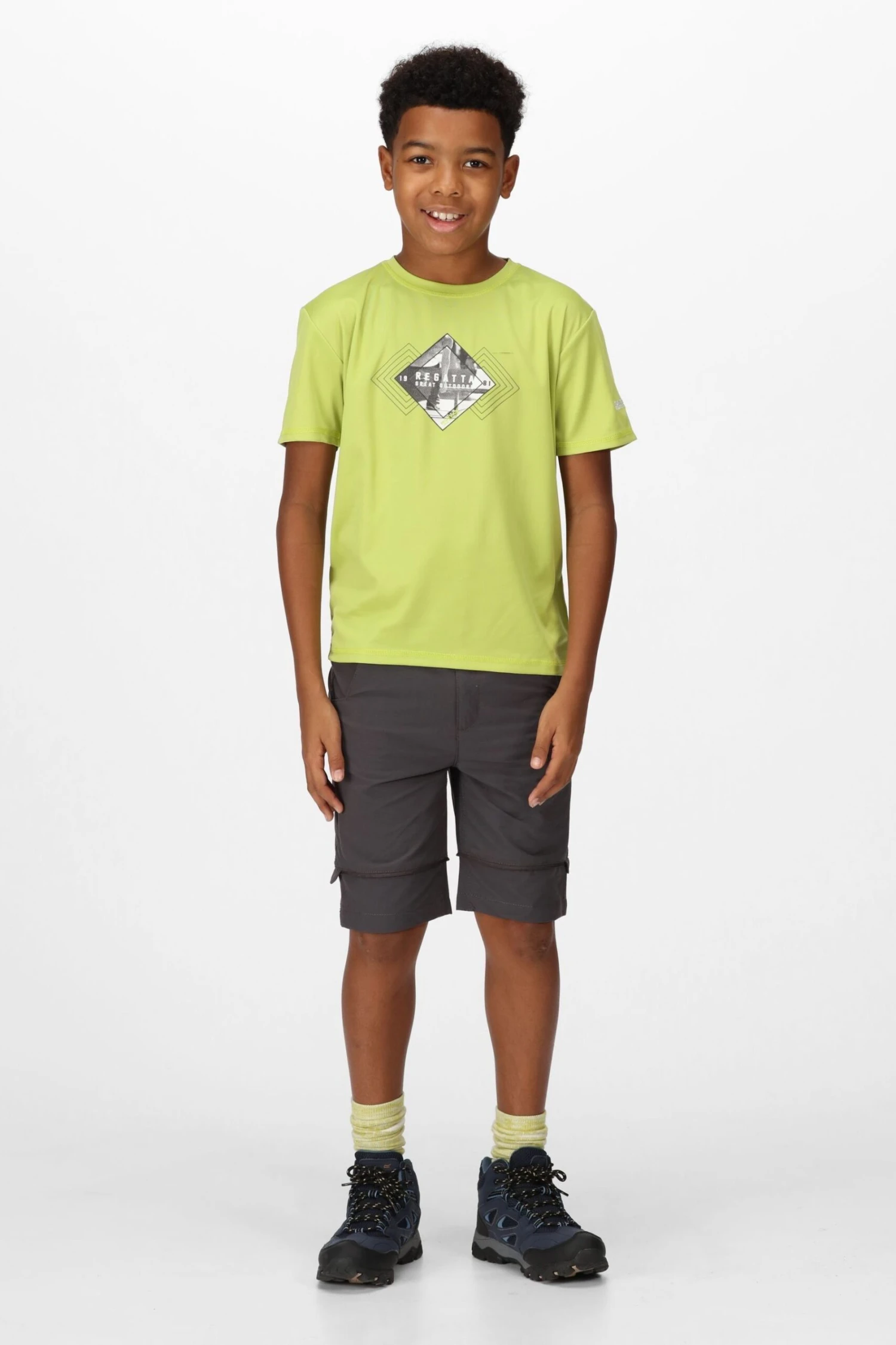 Regatta Junior Grey Highton Zip Off Trousers - Image 3